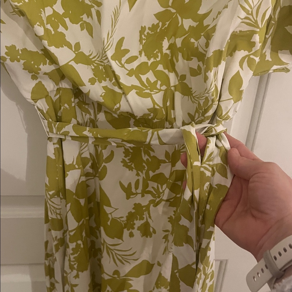 Ann Taylor Yellow Floral Midi Dress - Picture 4 of 6
